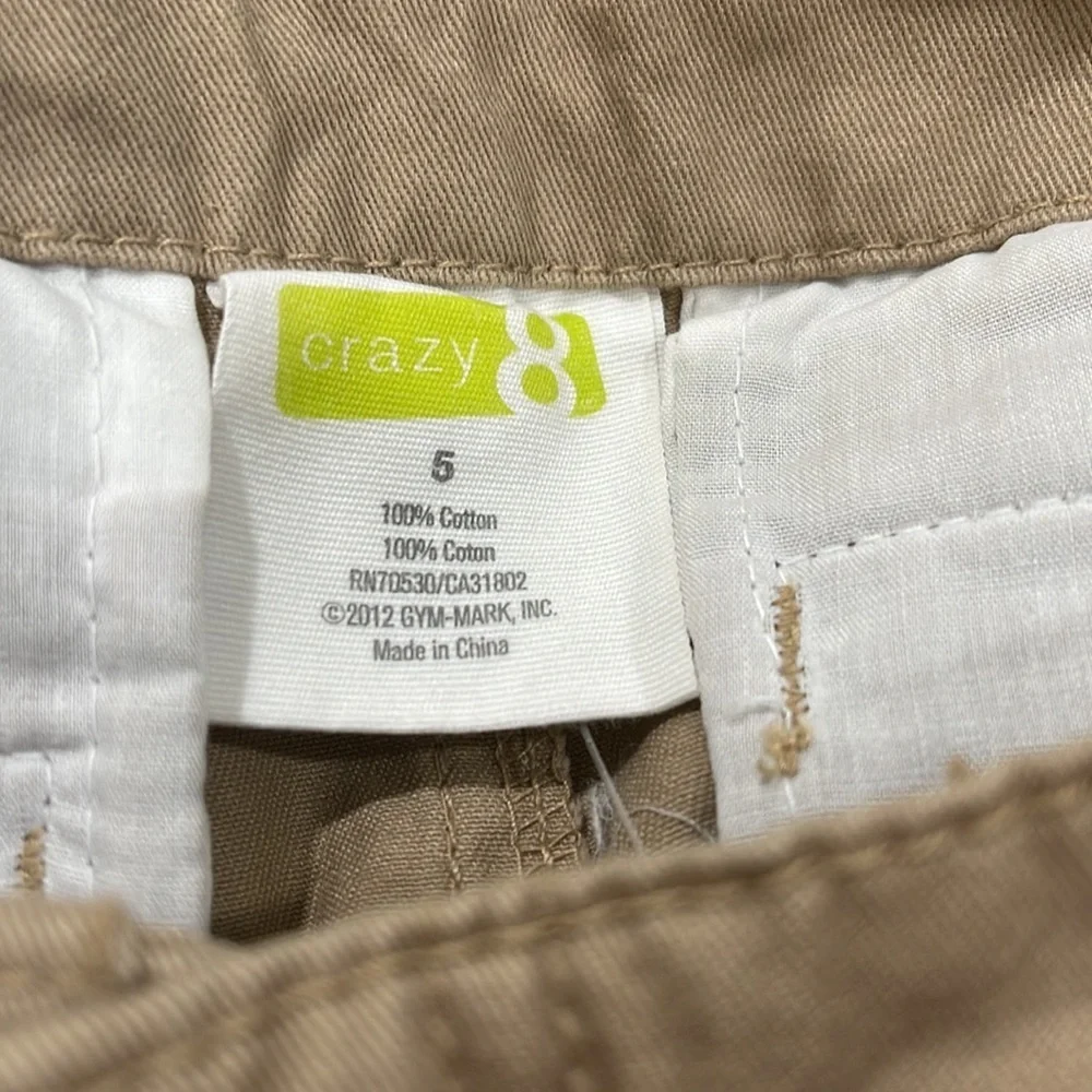 Baby Gap & Crazy 8 cream&tan boys set size 5 GUC..